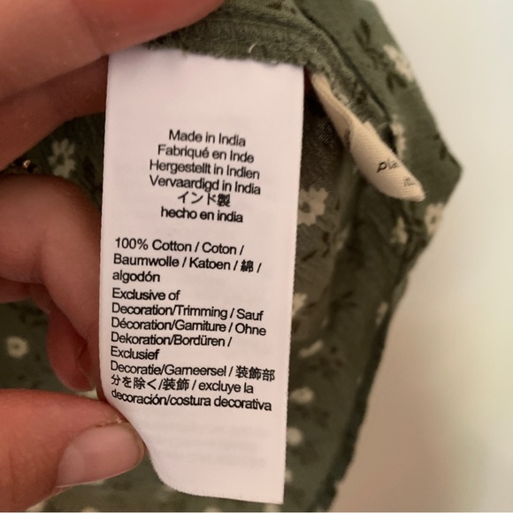 Madewell Hilltop in Green Calendula Block Print - Picture 5 of 5